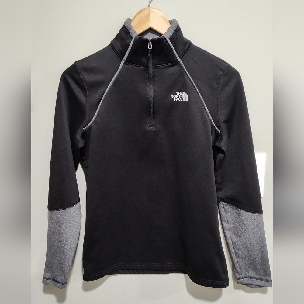 The North Face Jacket Cinder 1/4 Zip Pullover Fleece Long Sleeve Black Women's M